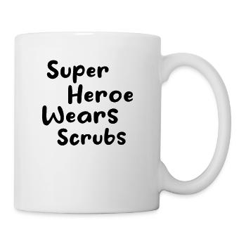 Nurse Nursing - Super Heroe Wears Scrubs - Nurse - Mug - white - Right