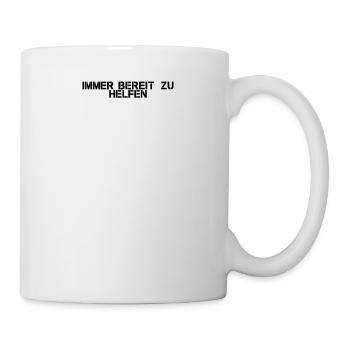 Feuerwehr - Immer bereit, zu helfen - Tasse - Weiß - Rechts
