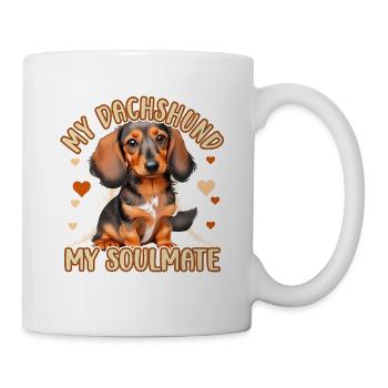 Mon teckel Mon âme sœur - Mug blanc - blanc - Droite