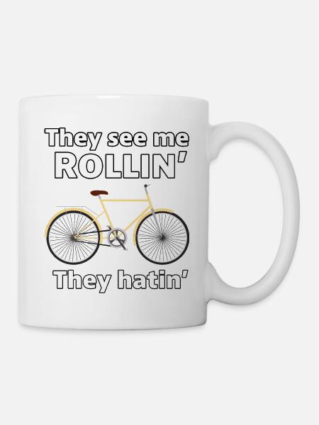 Retro Rider Vintage Vibes auf zwei Rädern Fahrradliebhaber - Tasse - Weiß