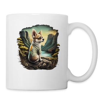 Chihuahua | Wandern Natur Berge Hund Wanderer - Tasse - Weiß - Rechts