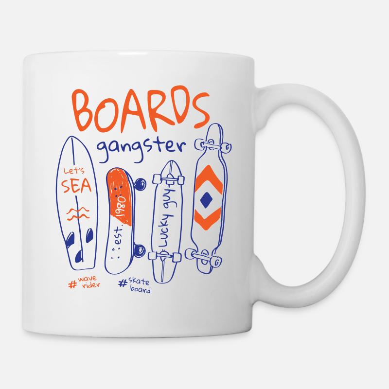 Slogan du gangster de la Commission - Mug blanc - blanc