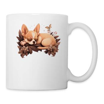 Chihuahua | Schlaf Nacht Pyjama Sonntag Niedlich - Tasse - Weiß - Rechts