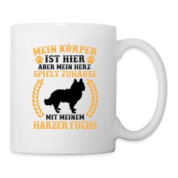 Spiele mit Harzer Fuchs altdeutscher Hütefuchs - Tasse - Weiß - Rechts