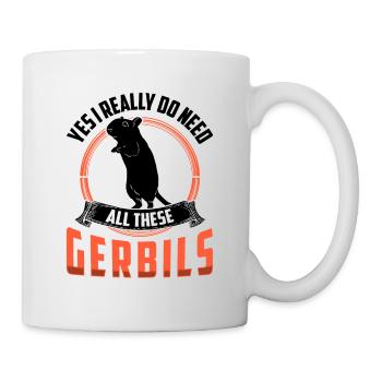Besoin de toutes ces gerbilles rongeur Gerbille - Mug blanc - blanc - Droite