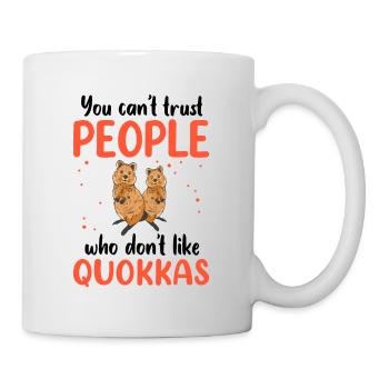 Quokka ne fait pas confiance au marsupial australien - Mug blanc - blanc - Droite