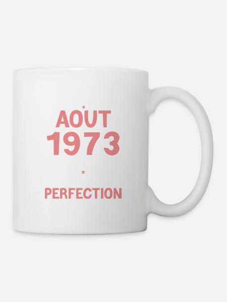 Cadeau Anniversaire août 1973 - Mug blanc - blanc