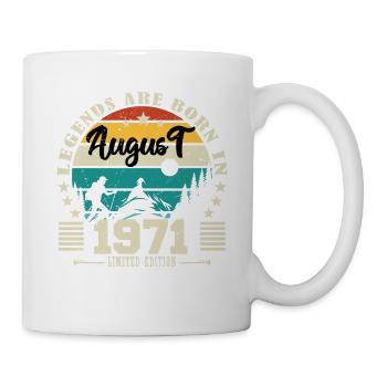 August 1971. Birthday gift August 1971. August - Mug - white - Right
