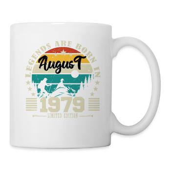 August 1979. Birthday gift August 1979. August - Mug - white - Right