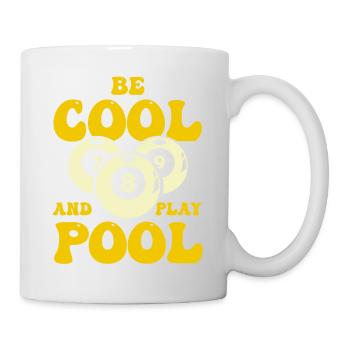 Billiard Poolbillard Snooker Verein Club Billard - Tasse - Weiß - Rechts