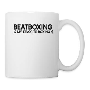 Le beatboxing est ma boxe préférée - Beatboxing - Mug blanc - blanc - Droite