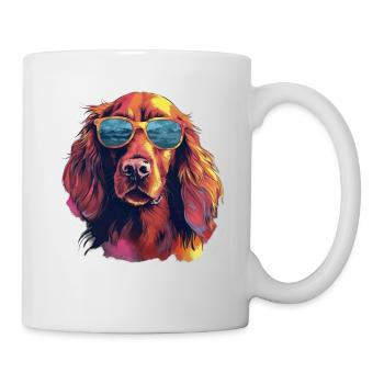 Irish Red Setter Hund Hunderasse - Tasse - Weiß - Rechts