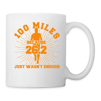 Ultralauf Ultramarathonläufer Marathonläufer Gesch - Mug blanc - blanc - Droite