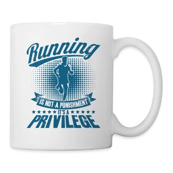 Ultralauf Trailrunning Marathonläufer Geschenk - Tasse - Weiß - Rechts