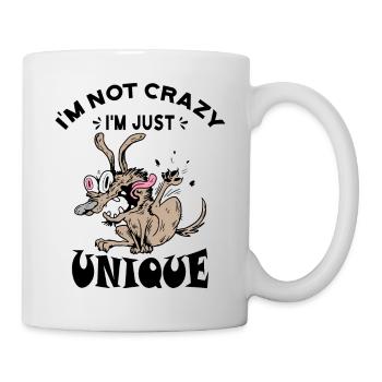 Je ne suis pas fou, je suis juste unique - Mug blanc - blanc - Droite