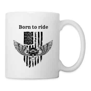 Born to ride 1 - Tasse - Weiß - Rechts