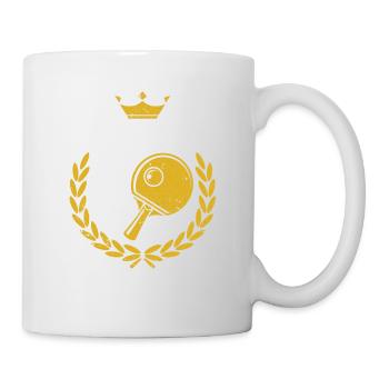 Champion Ping Pong Paddle Balls Drôle de Tennis de Table - Mug blanc - blanc - Droite