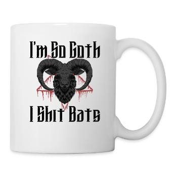 Satan Beelzebub Teufel Gothic Pentagram Mystisch - Tasse - Weiß - Rechts