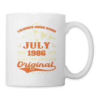 July 1986 vintage retro anniversary 1986 - Mug - white - Right