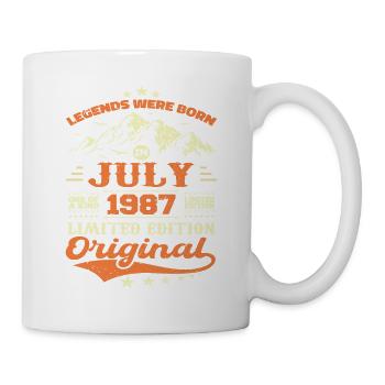July 1987 vintage retro anniversary 1987 - Mug - white - Right