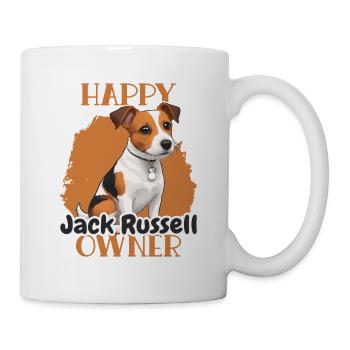 Happy Jack Russell Propriétaire - Mug blanc - blanc - Droite