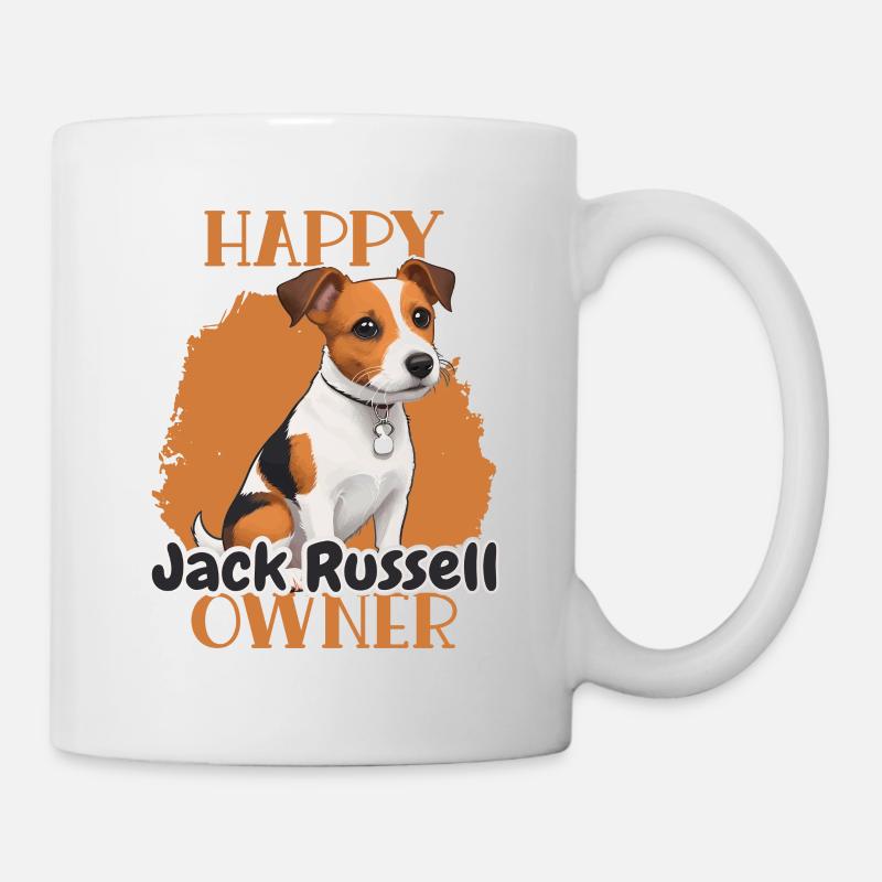 Happy Jack Russell Owner - Tasse - Weiß