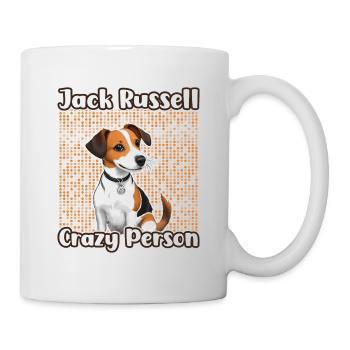 Jack Russell Crazy Person - Tasse - Weiß - Rechts