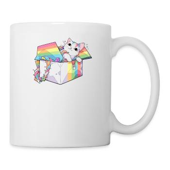 Cool Pet Lover Regenbogenkatze LGBT Transgender Humor - Tasse - Weiß - Rechts