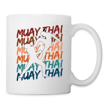 Thaiboxen Muay Thai - Tasse - Weiß - Rechts