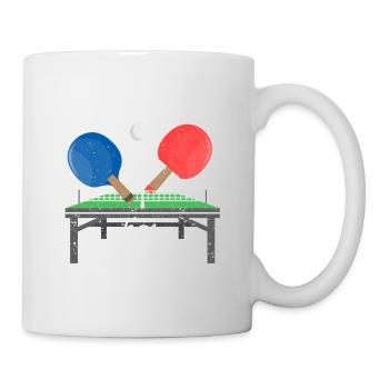 The talent has arrived: Funny table tennis - Mug - white - Right