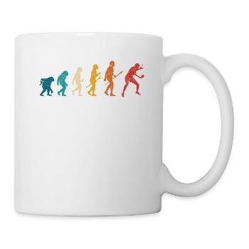 Ping Pong Human Evolution Table Drôle - Mug blanc - blanc - Droite