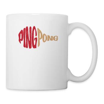 Ping Pong Paddle Lustiger Tischtennisspieler - Tasse - Weiß - Rechts