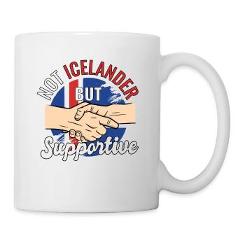 Pas islandais mais voyageur de campagne solidaire - Mug blanc - blanc - Droite