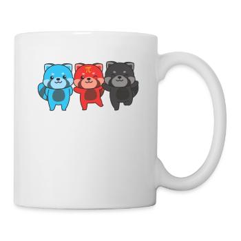 Polyamory Flag Gay Pride LGBTQ Roter Panda - Tasse - Weiß - Rechts