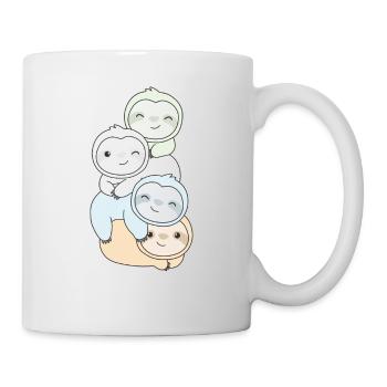 Unlabeld Flag Pride LGBTQ cute sloth - Mug - white - Right