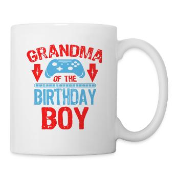 Grand-mère de la famille de jeux Birthday Boy - Mug blanc - blanc - Droite