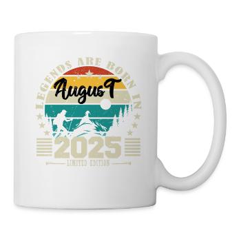 August 2025. Birthday gift August 2025. August - Mug - white - Right