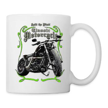 Amerikanische Classic-Motorräder - Tasse - Weiß - Rechts