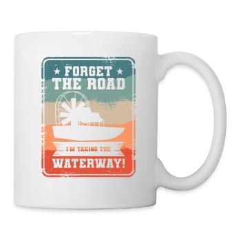 Oubliez la route que je prends L’hydroglisseur - Mug blanc - blanc - Droite