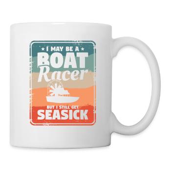 Désolé, je ne peux pas, je suis trop occupé Bateau de course Airboat - Mug blanc - blanc - Droite
