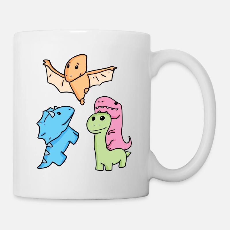 Dinosaurier - Tasse - Weiß