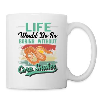 Corn Snake Cadeau Corn Snake - Mug blanc - blanc - Droite