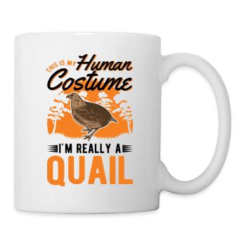 Wachtel Halloween Quail Costume Humain - Mug blanc - blanc - Droite