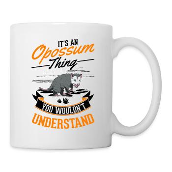 Opossum Ding Possum Marsupial - Mug - white - Right