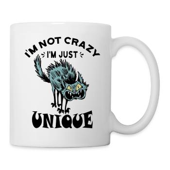 Je ne suis pas fou, je suis juste unique - Mug blanc - blanc - Droite