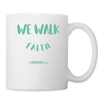 Nous marchons par la foi, pas par la vue - Mug blanc - blanc - Droite