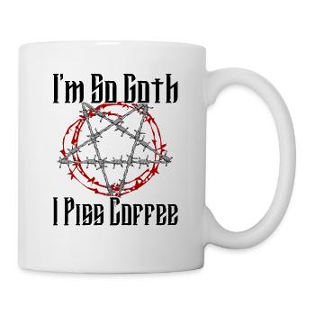 Satan Beelzebub Teufel Gothic Pentagram Mystisch - Tasse - Weiß - Rechts