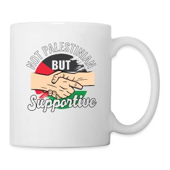 Pas palestinien mais voyageur du pays qui le soutient - Mug blanc - blanc - Droite