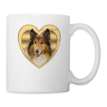 Collie - Dog Lovers - Dogs Heart - Mug - white - Right