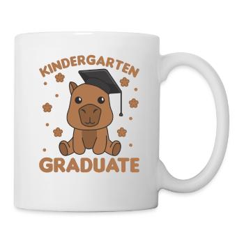 Kids Kindergarten graduate Capybara Graduation - Tasse - Weiß - Rechts
